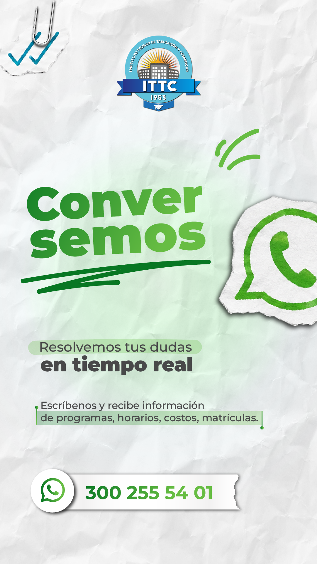 Conversemos por WhatsApp